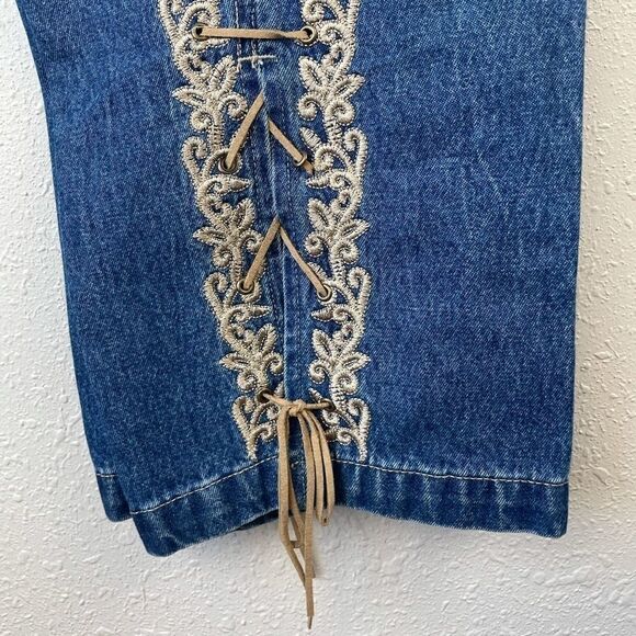 Bill Blass Cropped Denim Jeans Size 10 EUC - Picture 3 of 9